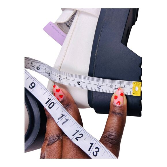 NWT Wild Fable Womens Penny Loafer Pumps Memory Foam Slip On Shoes White US 7 - Picture 9 of 11